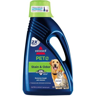 BISSELL - Pet Stain & Odor Upright Carpet Formula (60 oz.) - Blue BISSELL - Pet Stain & Odor Upright Carpet Formula (60 oz.) - Blue