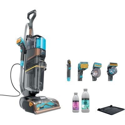 Shark - CarpetXpert HairPro Pet with StainStriker, Corded Upright Deep Carpet, Rug & Upholstery Cleaner, Pet Stain Remover - Gray Shark - CarpetXpert HairPro Pet with StainStriker, Corded Upright Deep Carpet, Rug & Upholstery Cleaner, Pet Stain Remover - Gray