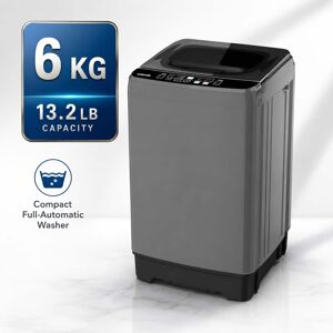 Loheer 6KG Portable Top Load Washer with Fuzzy Logic, 10 Programs, Drain Pump & Sink Adapter Loheer 6KG Portable Top Load Washer with Fuzzy Logic, 10 Programs, Drain Pump & Sink Adapter