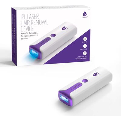 Pursonic - IPL Laser Hair Removal Device with 999,999 Flashes – Painless Permanent Hair Reduction at Home - White Pursonic - IPL Laser Hair Removal Device with 999,999 Flashes – Painless Permanent Hair Reduction at Home - White