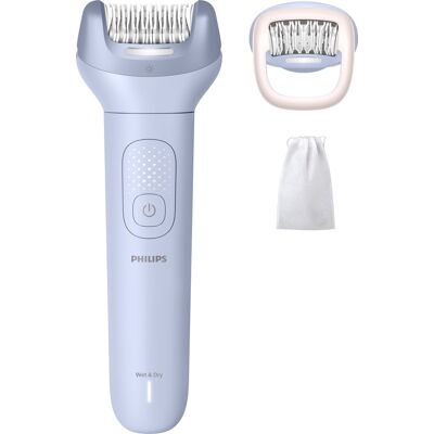 Philips - Epilator Series 8000 for women, Cordless, Wet & Dry +2 Accessories (BRE708/00) - Light Blue Philips - Epilator Series 8000 for women, Cordless, Wet & Dry +2 Accessories (BRE708/00) - Light Blue