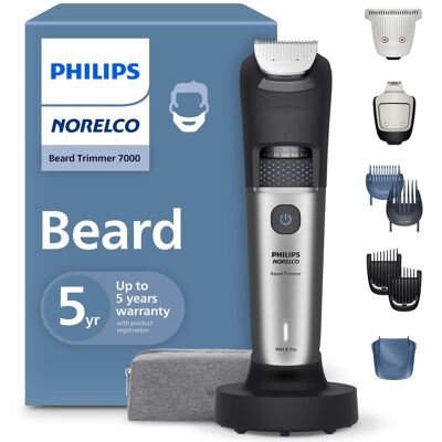 Philips Norelco - Beard Trimmer Series 7000 - Dark Silver Philips Norelco - Beard Trimmer Series 7000 - Dark Silver