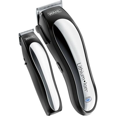 Wahl - Lithium Pro Complete Cordless Haircut Kit - Black/Silver Wahl - Lithium Pro Complete Cordless Haircut Kit - Black/Silver