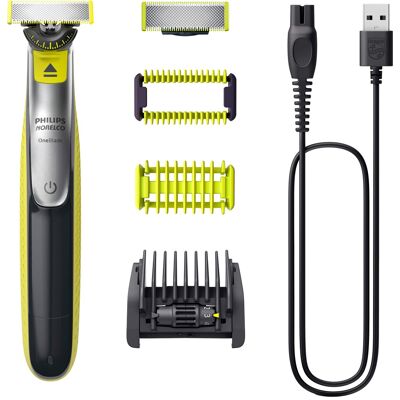 Philips Norelco - OneBlade 360 Face + Body - Hybrid Electric Trimmer and Shaver - Black And Green Philips Norelco - OneBlade 360 Face + Body - Hybrid Electric Trimmer and Shaver - Black And Green