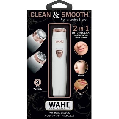 Wahl - Clean and Smooth Rechargeable Ladies Shaver - Multi Purpose Grooming Tool - 9865-4601-MI Wahl - Clean and Smooth Rechargeable Ladies Shaver - Multi Purpose Grooming Tool - 9865-4601-MI