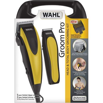 Wahl - Head and Total Body Grooming Kit - Complete Clipper and Trimmer Set - 9670-1301-MI Wahl - Head and Total Body Grooming Kit - Complete Clipper and Trimmer Set - 9670-1301-MI