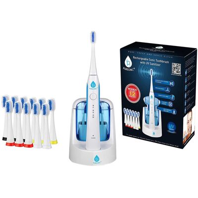 Pursonic - Sonic Toothbrush with UV Sanitizing Function - White Pursonic - Sonic Toothbrush with UV Sanitizing Function - White