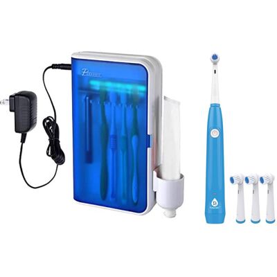 Pursonic - USB Rechargeable Rotary Toothbrush & UV Sanitizer Station (3 Brush Heads Included) Pursonic - USB Rechargeable Rotary Toothbrush & UV Sanitizer Station (3 Brush Heads Included)