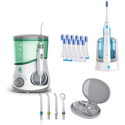 Pursonic - Water Flosser & Sonic Rechargeable Toothbrush Bundle – Complete Oral Care System with UV Sanitizing Function Pursonic - Water Flosser & Sonic Rechargeable Toothbrush Bundle – Complete Oral Care System with UV Sanitizing Function