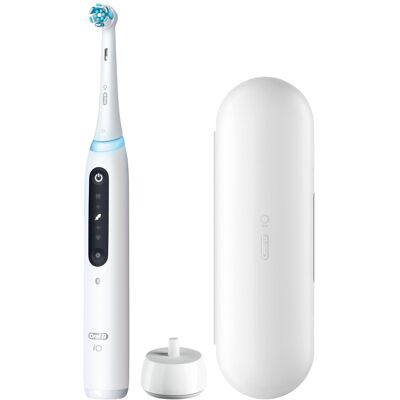 Oral-B - iO Series 5 Rechargeable Electric Toothbrush w/Brush Head - White Oral-B - iO Series 5 Rechargeable Electric Toothbrush w/Brush Head - White