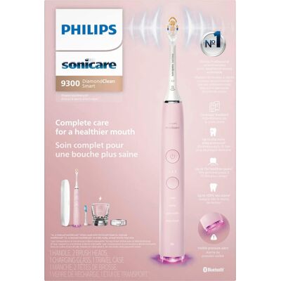 Philips Sonicare - DiamondClean Smart Electric, Rechargeable Toothbrush for Complete Oral Care – 9300 Series - Pink Philips Sonicare - DiamondClean Smart Electric, Rechargeable Toothbrush for Complete Oral Care – 9300 Series - Pink