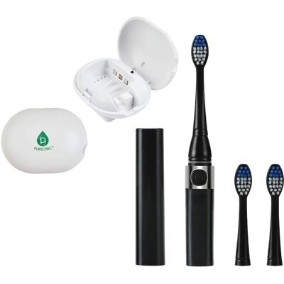 Pursonic - Portable Oral Care Bundle – Black Sonic Toothbrush with Bonus Heads + Toothbrush UV Sterilizer - Multicolor Pursonic - Portable Oral Care Bundle – Black Sonic Toothbrush with Bonus Heads + Toothbrush UV Sterilizer - Multicolor