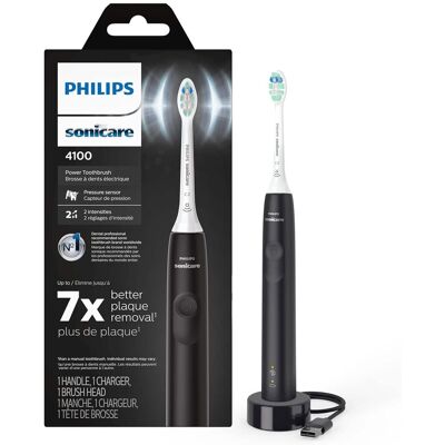 Philips Sonicare - 4100 Rechargeable Electric Toothbrush HX3681/24 - Black Philips Sonicare - 4100 Rechargeable Electric Toothbrush HX3681/24 - Black