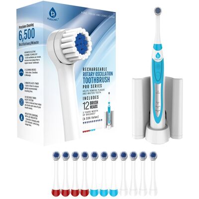Pursonic - Rechargeable Electric Rotary Oscillation Toothbrush Pro Series - White Pursonic - Rechargeable Electric Rotary Oscillation Toothbrush Pro Series - White