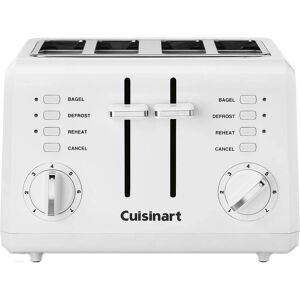 Cuisinart - 4-Slice Wide-Slot Toaster - White Cuisinart - 4-Slice Wide-Slot Toaster - White