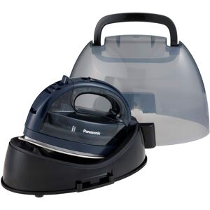 Panasonic - Cordless Steam/Dry Iron, 1500W Wide Stainless Steel Plate - Blue Panasonic - Cordless Steam/Dry Iron, 1500W Wide Stainless Steel Plate - Blue