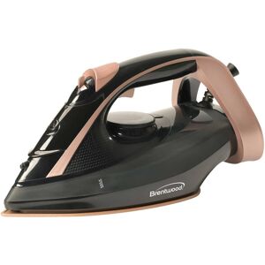 Brentwood - MPI-69BKRG Nonstick Ceramic Steam Iron - Black/Rose Gold Brentwood - MPI-69BKRG Nonstick Ceramic Steam Iron - Black/Rose Gold