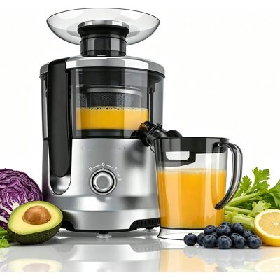 Sweet - 3-Speed Centrifugal Juice Extractor with 2″ Wide Feed Chute, High Juice Yield, Easy Clean - Silver Sweet - 3-Speed Centrifugal Juice Extractor with 2″ Wide Feed Chute, High Juice Yield, Easy Clean - Silver