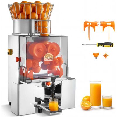 VEVOR - Commercial Orange Juicer Machine, 120W Electric Automatic Orange Squeezer, Lemon Citrus Pomegranates Extractor - Orange;Silver VEVOR - Commercial Orange Juicer Machine, 120W Electric Automatic Orange Squeezer, Lemon Citrus Pomegranates Extractor - Orange;Silver