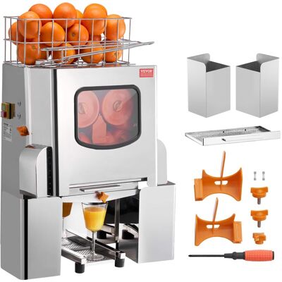 VEVOR - Commercial Orange Juicer Machine, 120W Automatic Juice Extractor, Stainless Steel Orange Squeezer 20 Oranges/Minute - Orange + stainless steel VEVOR - Commercial Orange Juicer Machine, 120W Automatic Juice Extractor, Stainless Steel Orange Squeezer 20 Oranges/Minute - Orange + stainless steel