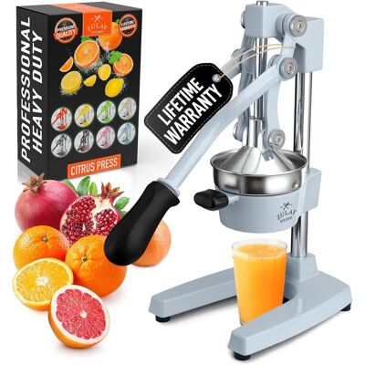 Zulay Kitchen - Cast-Iron Manual Citrus Press & Orange Squeezer Juicer - Periwinkle Zulay Kitchen - Cast-Iron Manual Citrus Press & Orange Squeezer Juicer - Periwinkle