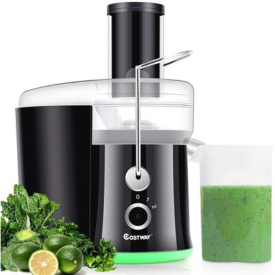 Costway - Electric Juicer Centrifugal Juicer with 3-Inch Wide Mouth Centrifugal Juice Extractor 2 Speed - Black/Green Costway - Electric Juicer Centrifugal Juicer with 3-Inch Wide Mouth Centrifugal Juice Extractor 2 Speed - Black/Green