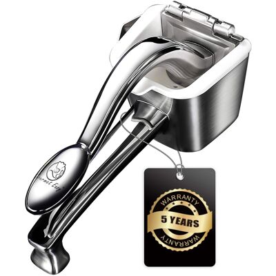 Gourmet Easy - Lemon Squeezer, Heavy-Duty Orange Juicer, Durable Hand Press Citrus Juicer, Portable Lime Squeezer - Stainless Steel Gourmet Easy - Lemon Squeezer, Heavy-Duty Orange Juicer, Durable Hand Press Citrus Juicer, Portable Lime Squeezer - Stainless Steel