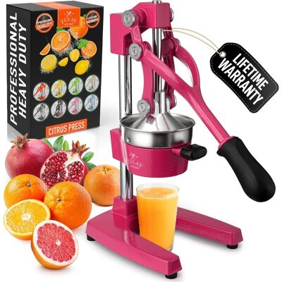 Zulay Kitchen - Cast-Iron Manual Citrus Press & Orange Squeezer Juicer - Dragonfruit Zulay Kitchen - Cast-Iron Manual Citrus Press & Orange Squeezer Juicer - Dragonfruit