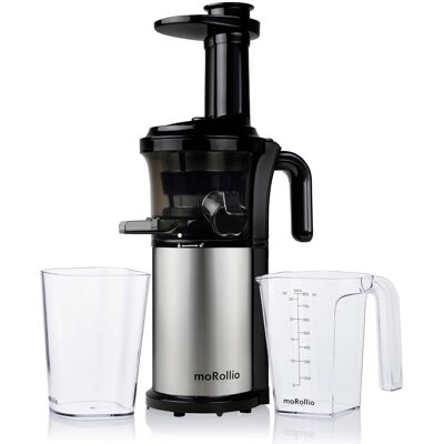 moRollio - 45RPM Cold Press Slow Masticating Juicer - Silver and Black moRollio - 45RPM Cold Press Slow Masticating Juicer - Silver and Black