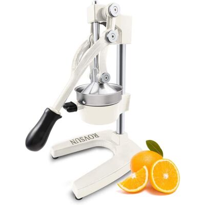Winado - Kitchen Citrus Juicer Lemon Squeezer, Cast Iron Juicer, Commercial Manual Fruit Press Juicer for Lemon Pomegranate Orang - White Winado - Kitchen Citrus Juicer Lemon Squeezer, Cast Iron Juicer, Commercial Manual Fruit Press Juicer for Lemon Pomegranate Orang - White