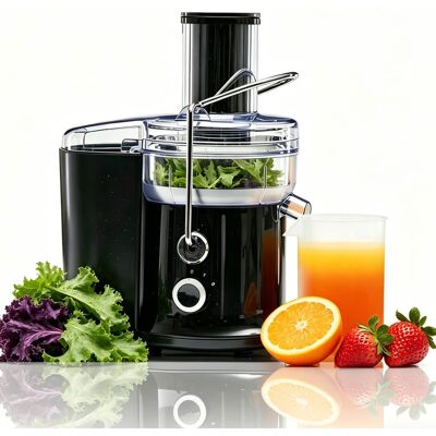 Sweet - Centrifugal Juicer Machines, with 2.6″ Wide Feed Chute, High Juice Yield, Easy Clean - Black Sweet - Centrifugal Juicer Machines, with 2.6″ Wide Feed Chute, High Juice Yield, Easy Clean - Black