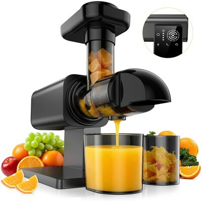 Teendow - Cold Press Juicer, 200W 2-Speed Juicer Machine, Electric Juicer with Touch Screen, High Yield, Easy to Clean - Charcoal Teendow - Cold Press Juicer, 200W 2-Speed Juicer Machine, Electric Juicer with Touch Screen, High Yield, Easy to Clean - Charcoal