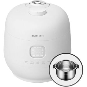 cuchen - Full Stainless Inner Pot, Induction Heating Dual Pressure Rice Cooker 10 Person / 10-cup Cooker Made in Korea - White cuchen - Full Stainless Inner Pot, Induction Heating Dual Pressure Rice Cooker 10 Person / 10-cup Cooker Made in Korea - White