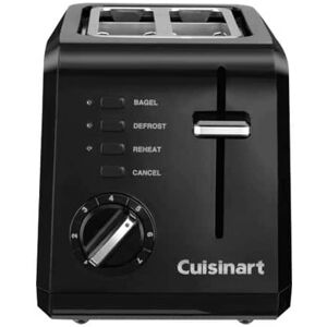 Cuisinart - Classic 2-Slice Wide-Slot Toaster - Black Cuisinart - Classic 2-Slice Wide-Slot Toaster - Black
