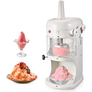 VEVOR - Commercial Ice Shaver Crusher, 220lbs/hr Electric Fluffy Ice & Snow Cone Machine - White VEVOR - Commercial Ice Shaver Crusher, 220lbs/hr Electric Fluffy Ice & Snow Cone Machine - White