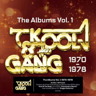 Edsel Records Kool & the Gang - Albums Vol. 1 (1970-1978) - 13CD Boxset - COMPACT DISCS Edsel Records Kool & the Gang - Albums Vol. 1 (1970-1978) - 13CD Boxset - COMPACT DISCS