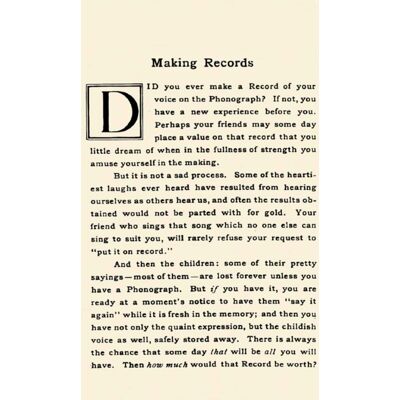 Death Is Not the End Various Artists - Making Records: Home Recordings 1890-1920 (Various Artists) - CASSETTES Death Is Not the End Various Artists - Making Records: Home Recordings 1890-1920 (Various Artists) - CASSETTES