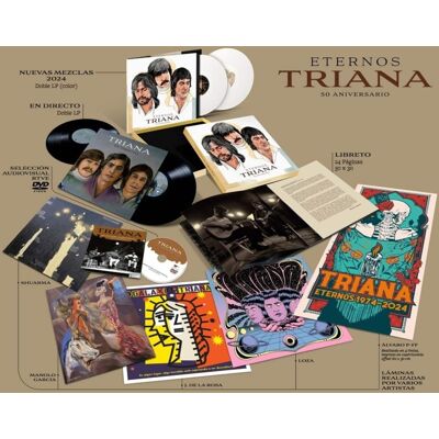 WEA Spain Triana - Eternos Triana - 4LP+DVD Box Set W/ 4 Prints & Poster - VINYL LP WEA Spain Triana - Eternos Triana - 4LP+DVD Box Set W/ 4 Prints & Poster - VINYL LP
