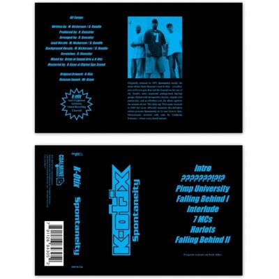 Coalmine Records K-Otix - Spontaneity - CASSETTES Coalmine Records K-Otix - Spontaneity - CASSETTES