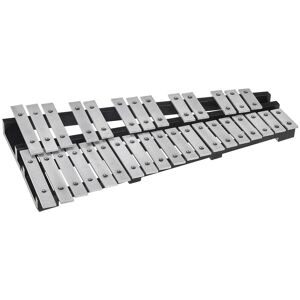 VEVOR - 32 Note Glockenspiel Xylophone Bell Kit, Percussion Instrument with Mallets, Drum Sticks and Carrying Bag, Professional - Silver VEVOR - 32 Note Glockenspiel Xylophone Bell Kit, Percussion Instrument with Mallets, Drum Sticks and Carrying Bag, Professional - Silver