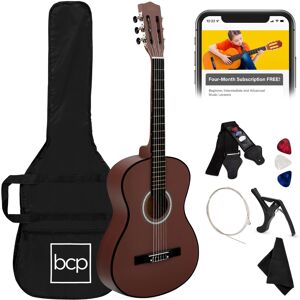 Best Choice Products - 38in Beginner Acoustic Guitar Starter Kit w/ Gig Bag, Strap, Extra Strings - Dark Brown Best Choice Products - 38in Beginner Acoustic Guitar Starter Kit w/ Gig Bag, Strap, Extra Strings - Dark Brown