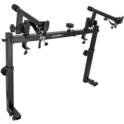 5 CORE - 2 Tier Keyboard Stand Attachment Adjustable for 54, 88 Electric Digital Piano Stands Adapter - Black 5 CORE - 2 Tier Keyboard Stand Attachment Adjustable for 54, 88 Electric Digital Piano Stands Adapter - Black