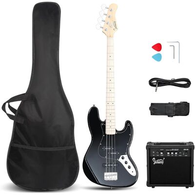 Winado - Gjazz 46 in Bass Guitar Full Size 4 String Exquisite Stylish Bass with Guitar Bag Power Line and Wrench Tool Winado - Gjazz 46 in Bass Guitar Full Size 4 String Exquisite Stylish Bass with Guitar Bag Power Line and Wrench Tool