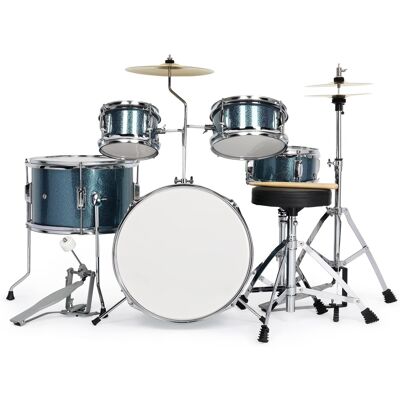Winado - 14 In Junior Drum Set, 5-Piece Full-Size Drums Kit with Cymbal Stands, Hi-hat Stand, Sticks, Drum Pedal, Stool Winado - 14 In Junior Drum Set, 5-Piece Full-Size Drums Kit with Cymbal Stands, Hi-hat Stand, Sticks, Drum Pedal, Stool