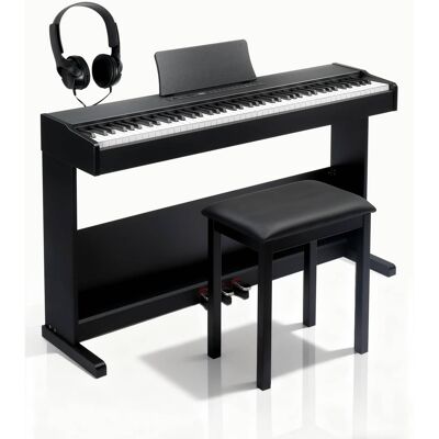 Winado - Fully Weighted Keyboard Piano 88 Keys Electric Piano with Bench, Headphones, Musical Sheet Winado - Fully Weighted Keyboard Piano 88 Keys Electric Piano with Bench, Headphones, Musical Sheet