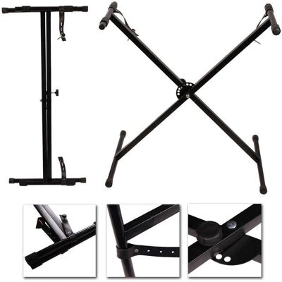 Winado - Keyboard Piano X Stand Electric Organ Rack Height Adjustable For 49 61 88 Key Portable Single-X-Shape Winado - Keyboard Piano X Stand Electric Organ Rack Height Adjustable For 49 61 88 Key Portable Single-X-Shape