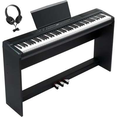 Winado - Ktaxon 88 Key Piano Keyboard Digital Piano with 3 Tone Controls, MIDI & Bluetooth Functionality, Includes Headphones Winado - Ktaxon 88 Key Piano Keyboard Digital Piano with 3 Tone Controls, MIDI & Bluetooth Functionality, Includes Headphones