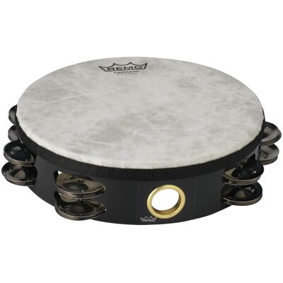 Remo - TA-5208-70 Fiberskyn Tambourine, Pre-Tuned, 8" Diameter, 8 Pairs Double-Row Jingles Remo - TA-5208-70 Fiberskyn Tambourine, Pre-Tuned, 8" Diameter, 8 Pairs Double-Row Jingles