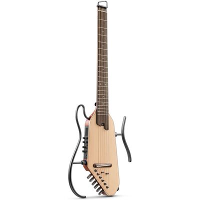 Donner music - Donner HUSH I PRO Acoustic-Electric Travel Guitar Kit with Sound Effects - Natural Donner music - Donner HUSH I PRO Acoustic-Electric Travel Guitar Kit with Sound Effects - Natural