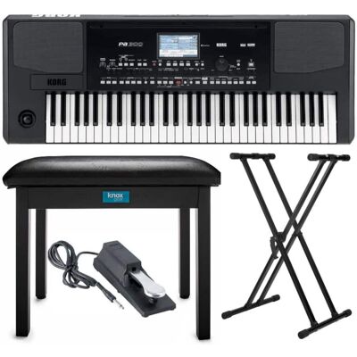Korg - PA300 61-Key Professional Arranger Keyboard Bundle with Accessory Bundle Korg - PA300 61-Key Professional Arranger Keyboard Bundle with Accessory Bundle